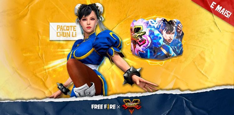 Free Fire e Street Fighter V: skin de Chun-Li já está disponível
