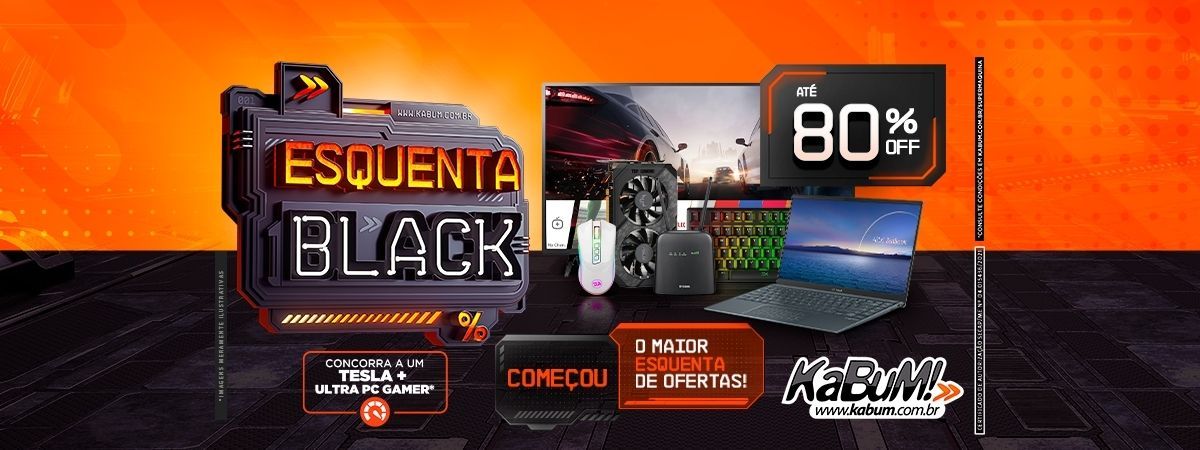 KaBuM! traz Esquenta Black Friday com descontos de até 80%