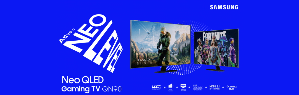 Samsung convida gamers a ‘Ativar o Neo Level’ em campanha de Gaming TV