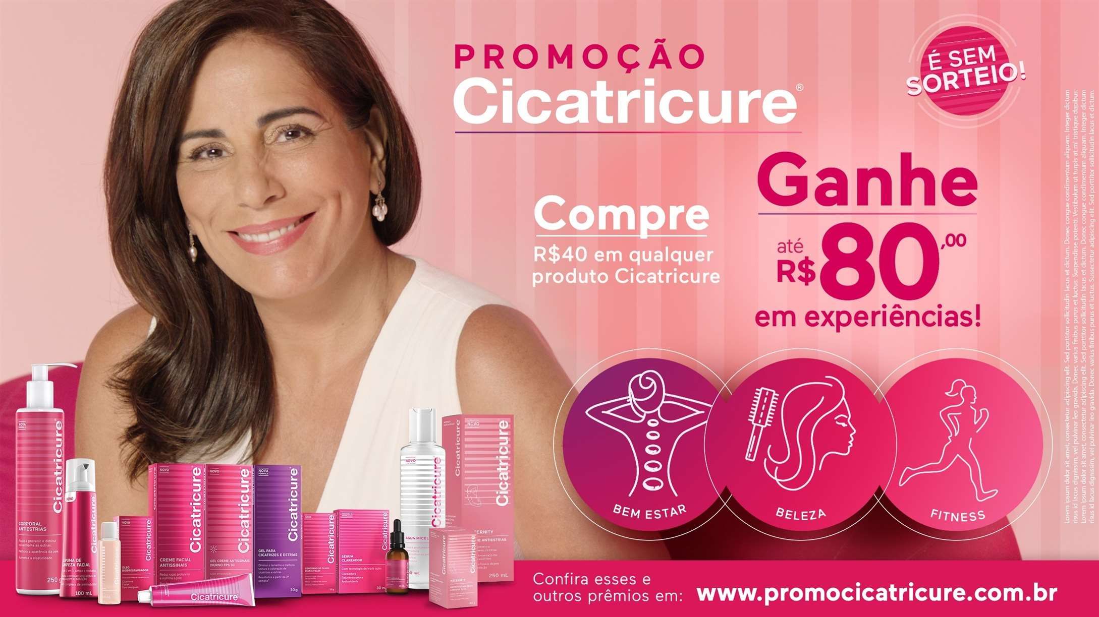 Cicatricure apresenta promoção em campanha