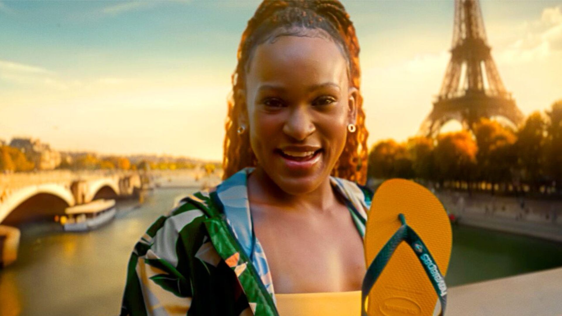 Havaianas e Rebeca Andrade lançam campanha para Paris 2024