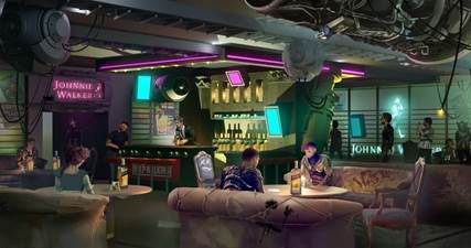 Johnnie Walker inova com bar virtual no jogo: Hydra 1008