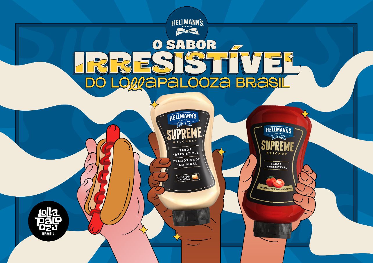 Hellmann’s terá ilhas de molhos no Lollapalooza