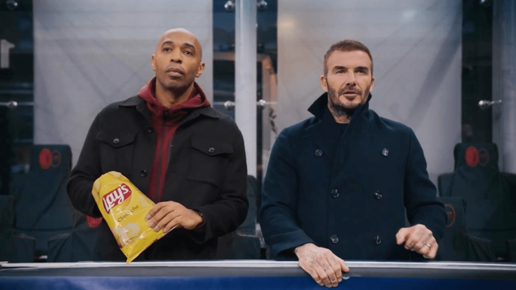 David Beckham e Thierry Henry estrelam campanha da Lay’s para UEFA Champions League