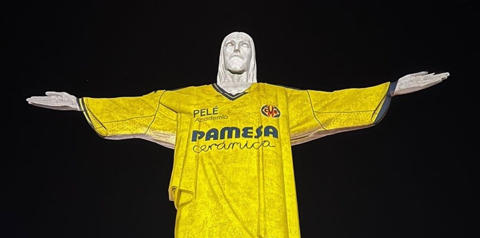 Pela primeira vez, Cristo Redentor veste camisa de time europeu