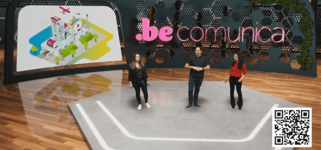 .be comunica cria vídeo que simula evento digital para orientar mercado sobre novas práticas