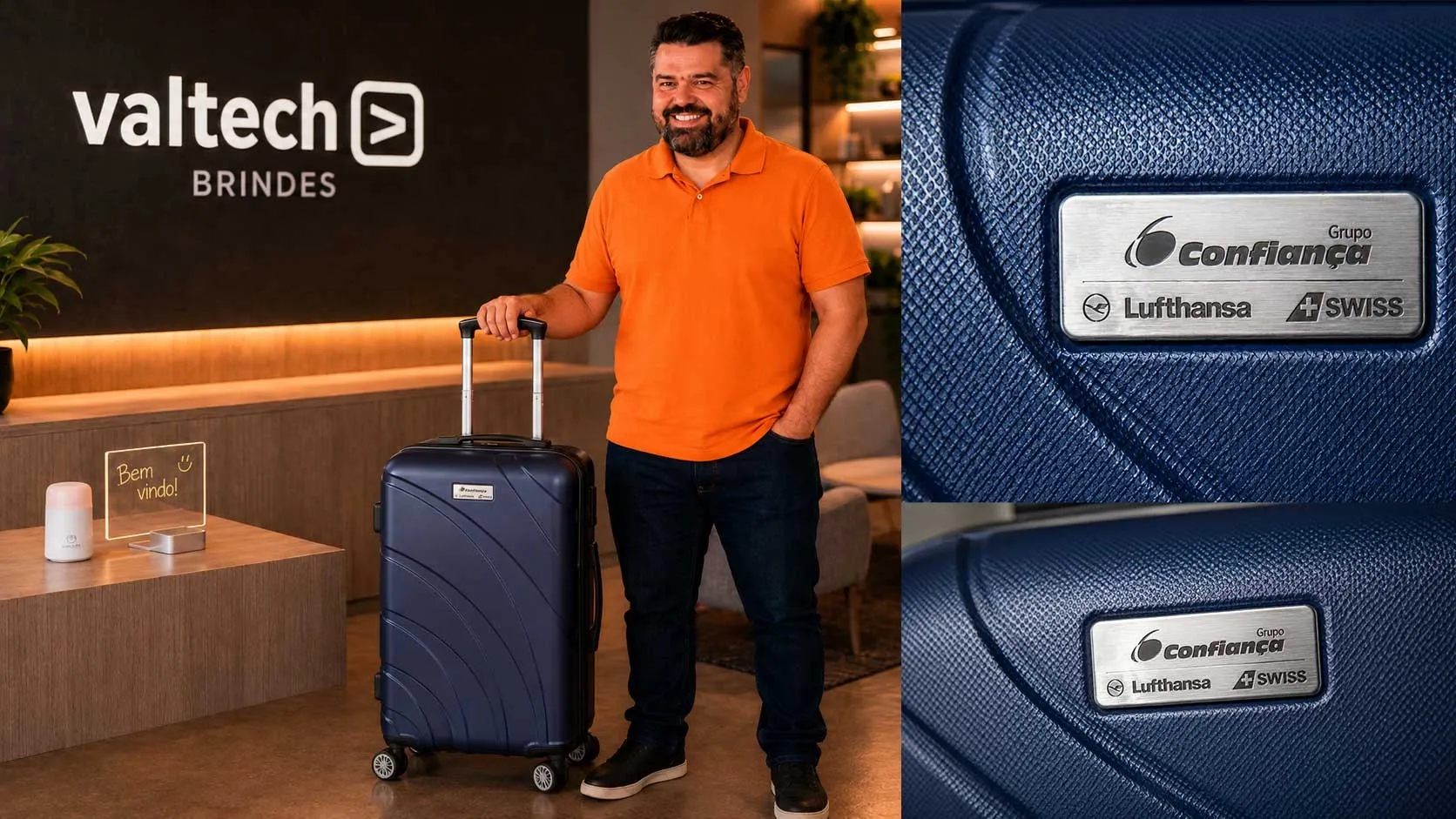 Cinco malas para cinco funcionários: o brinde premium chega à empresa pequena