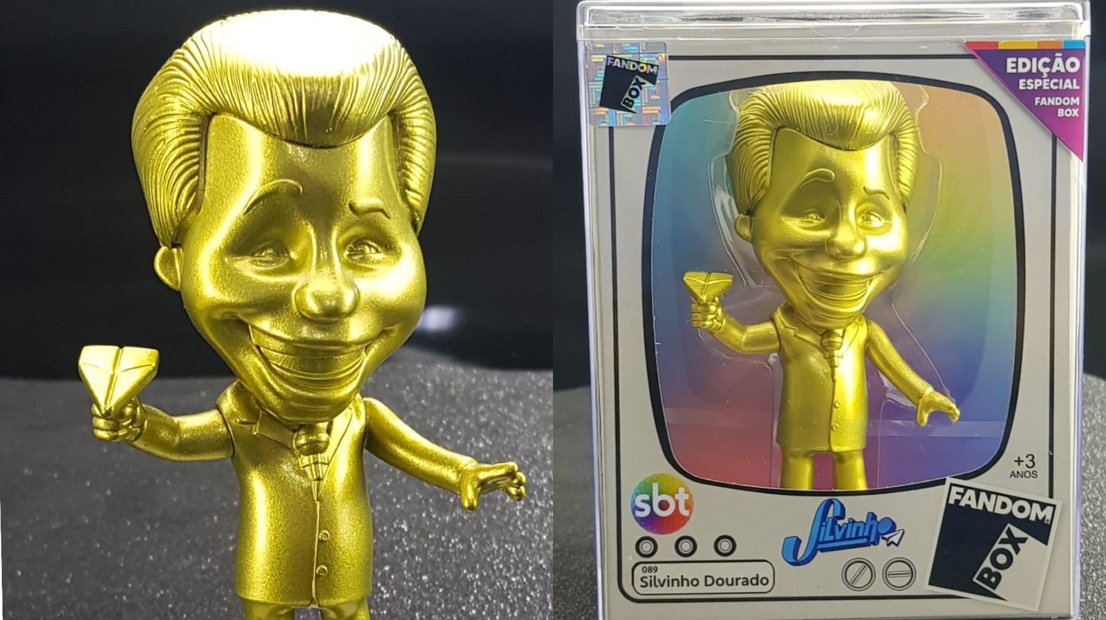 Silvinho Dourado ganha edição especial feita pelo SBT e Fandom Box