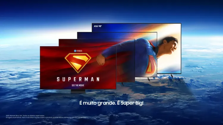 Samsung celebra novo filme do Superman com experiências imersivas em parceria com Warner Bros. e DC Studios
