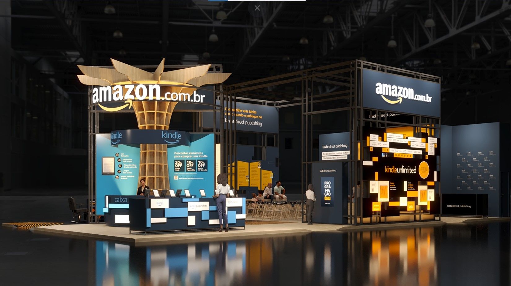 BFerraz assina espaço da Amazon Brasil na Bienal do Livro