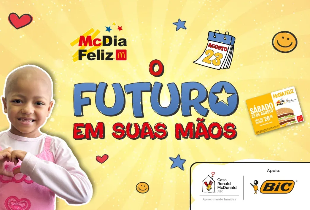 BIC apoia McDia Feliz 2025 em parceria com a Casa Ronald McDonald ABC