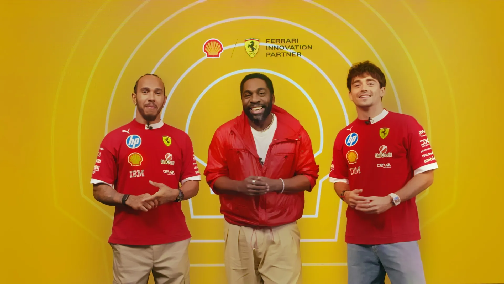 Shell celebra 75 anos com Ferrari e reúne Hamilton e Leclerc em campanha gravada no Brasil