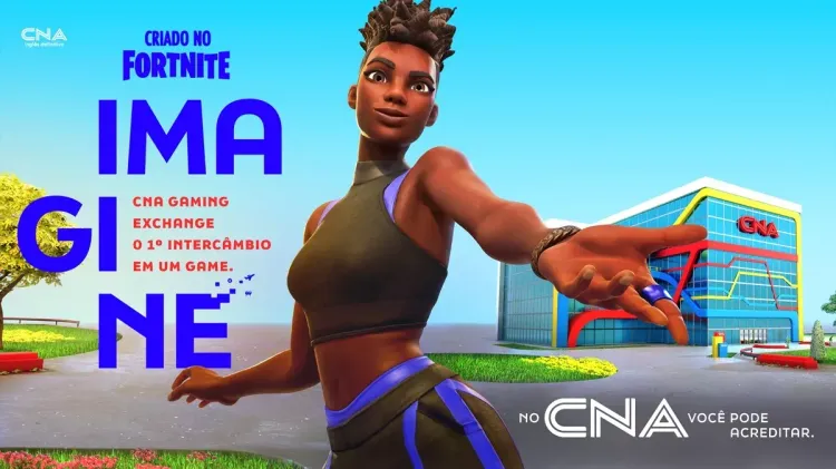 CNA simula intercâmbio e ensina inglês dentro do universo Fortnite