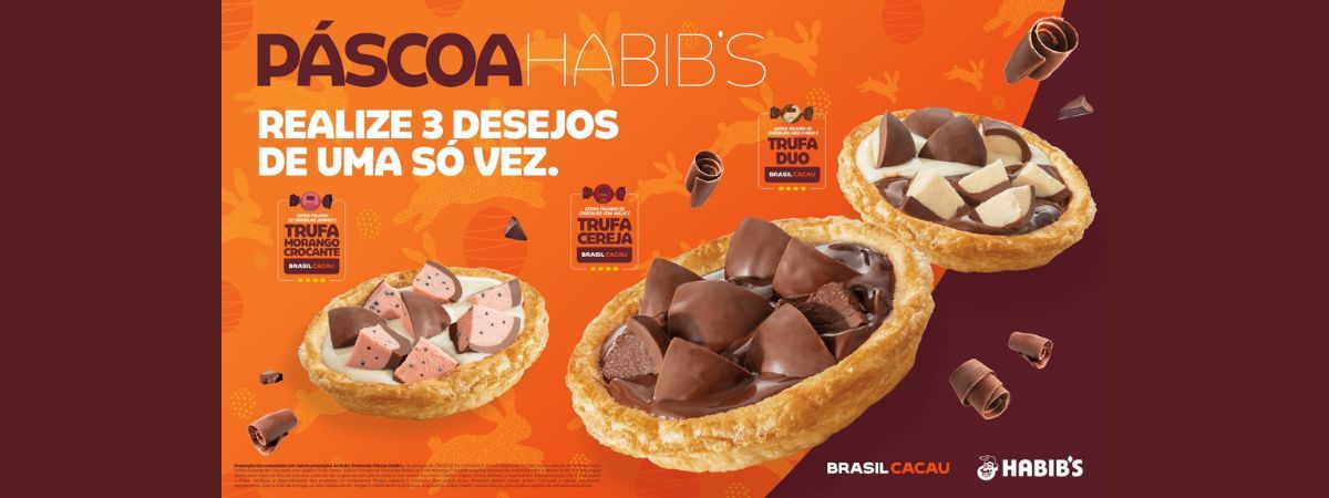 Habib’s e Brasil Cacau anunciam parceria inédita para Páscoa