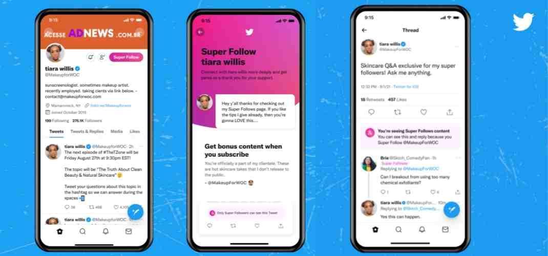 Apresentando $uper Follows, nova ferramenta do Twitter
