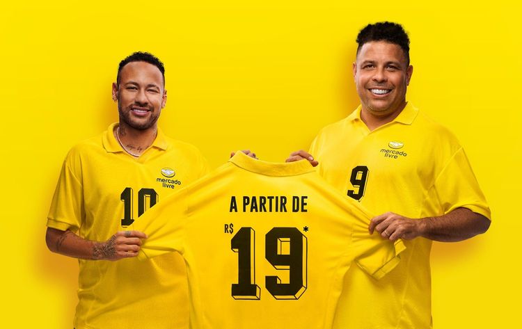 Ronaldo e Neymar promovem frete grátis do Mercado Livre