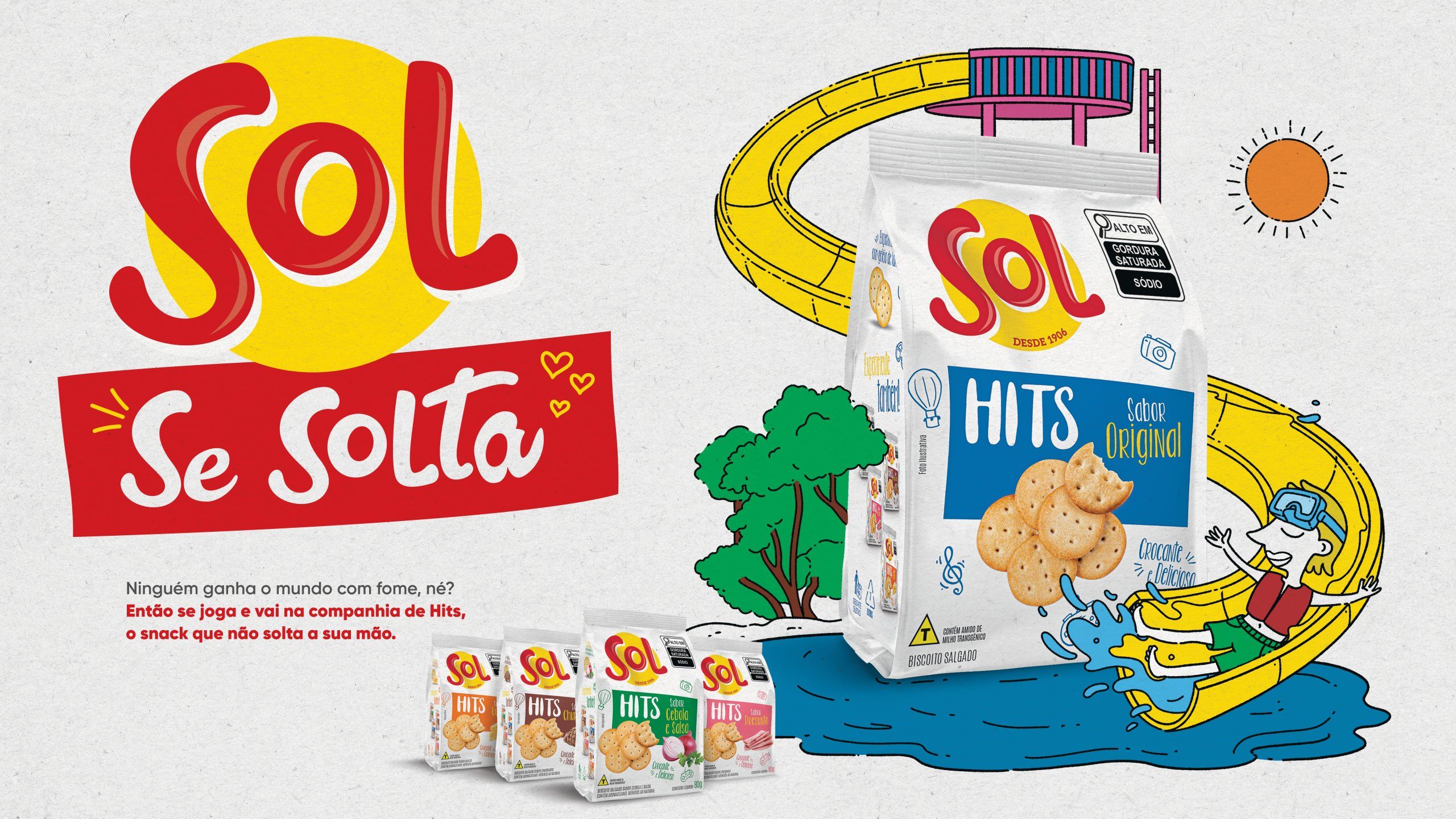 Com o conceito “Se Solta”, Sol destaca snacks em campanha