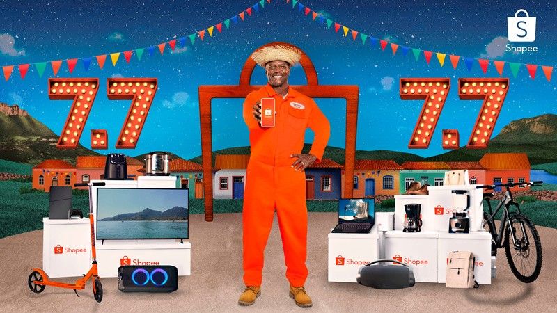 Terry Crews volta para as campanhas da Shopee