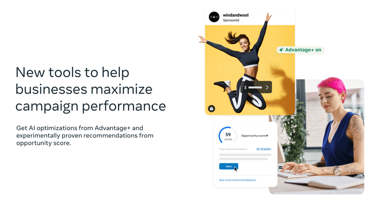 Meta usa IA para otimizar Advantage+