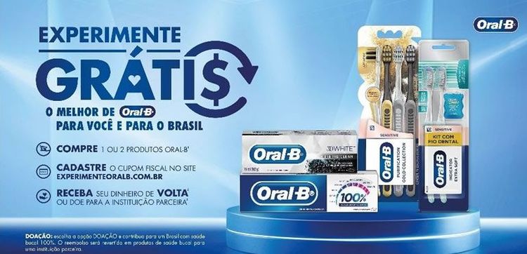 Oral-B lança promoção que permite ao consumidor ajudar a Cruz Vermelha