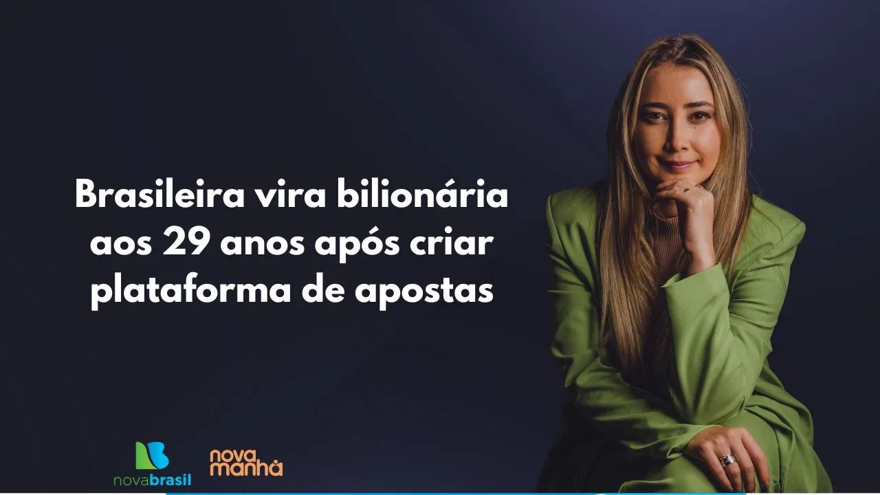Brasileira vira bilionária aos 29 anos após criar plataforma de apostas