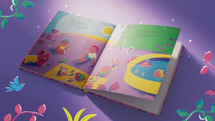 Fruittella cria livro infantil que só revela suas páginas sob a luz do sol
