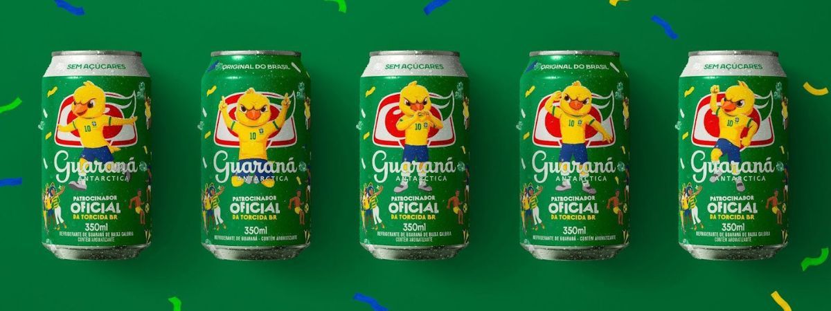 Guaraná Antarctica lança latas comemorativas com o Canarinho