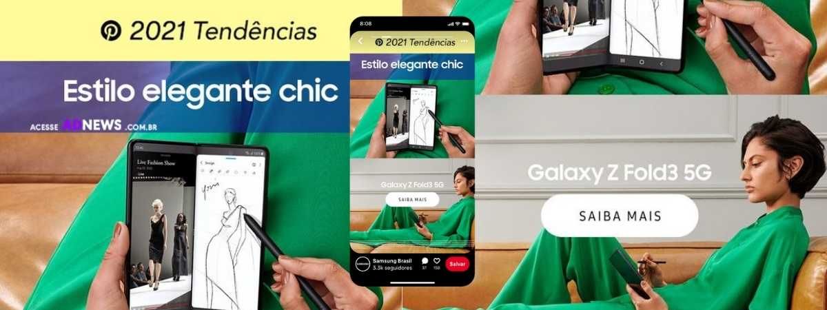 Pinterest lança Trend Badge no Brasil com campanha publicitária da Samsung