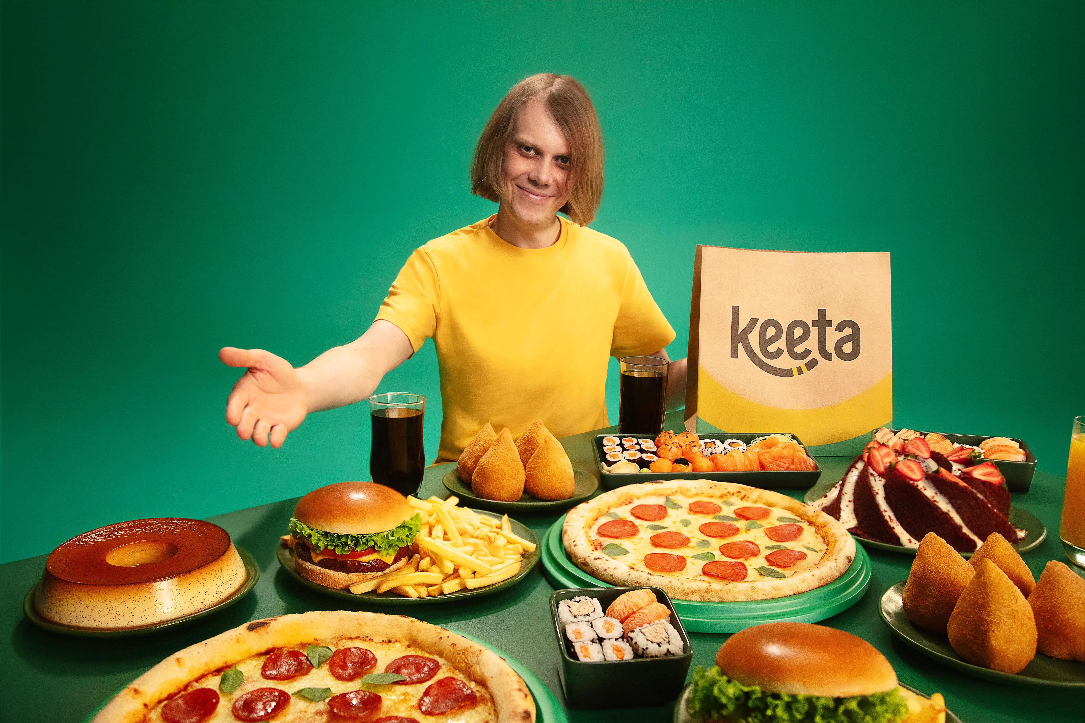 Keeta lança campanha multiplataforma em São Paulo com o "Feiticeiro do Hexa", Galvão Bueno e cupons de 50% off