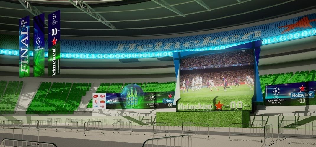 Heineken coloca fãs em campo para celebrar Champions League