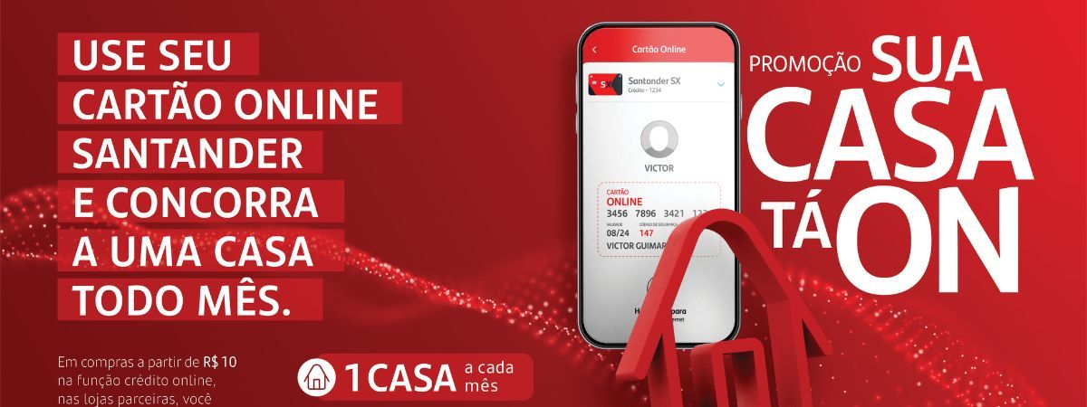 Santander sorteia uma casa por mês em campanha com Augusto Braga