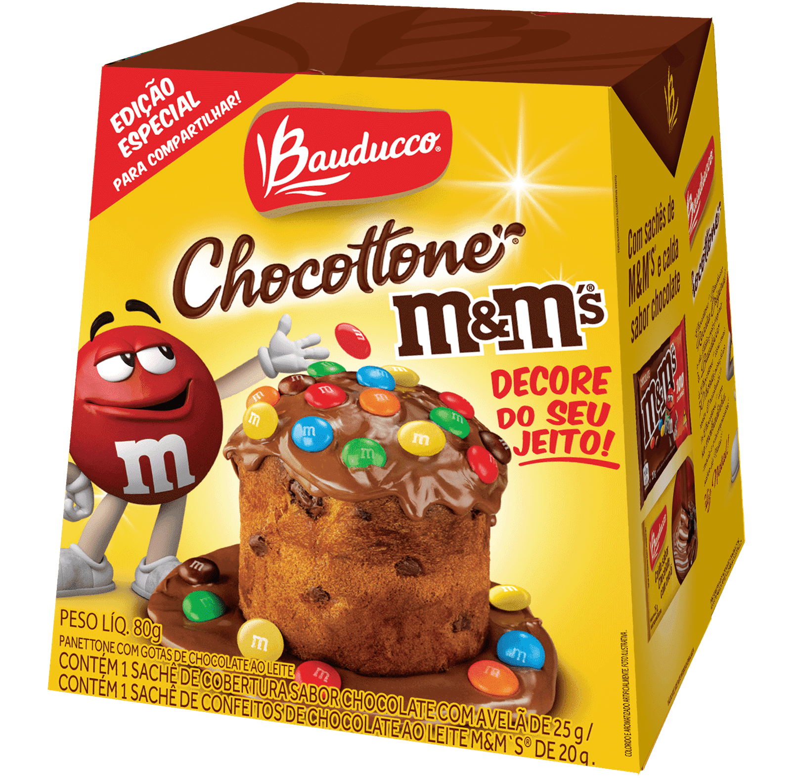 Bauducco e Mars lançam Mini Chocottone M&M’s
