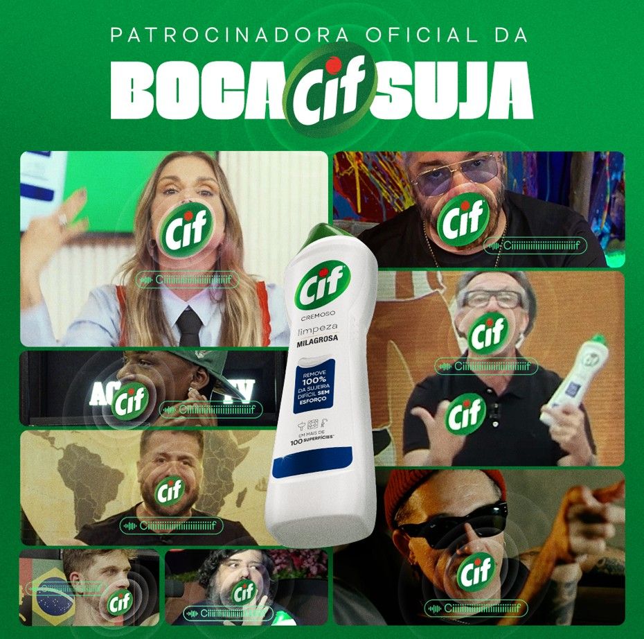 Cif e Droga5 transformam palavrões nos podcasts em mídia
