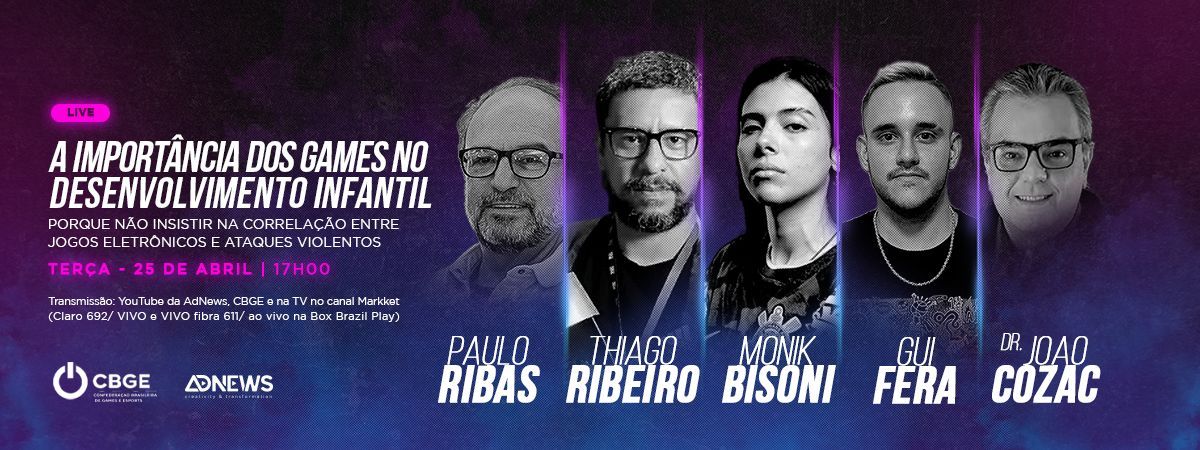 LIVEADS da semana fala sobre a importância dos games no desenvolvimento infantil