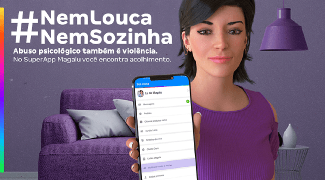 Magalu melhora combate à violência contra a mulher no SuperApp