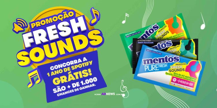 Promoção Mentos Fresh Sounds traz novas músicas e experiências  no Spotify