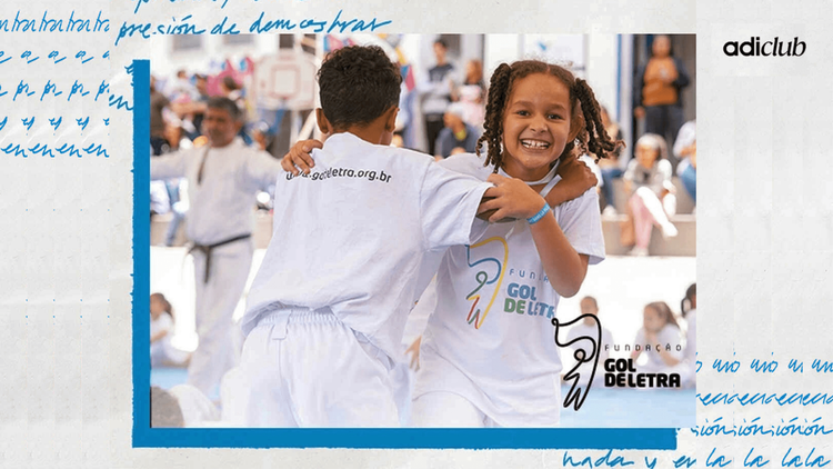 adidas e Fundação Gol de Letra transformam pontos do adiClub em doações
