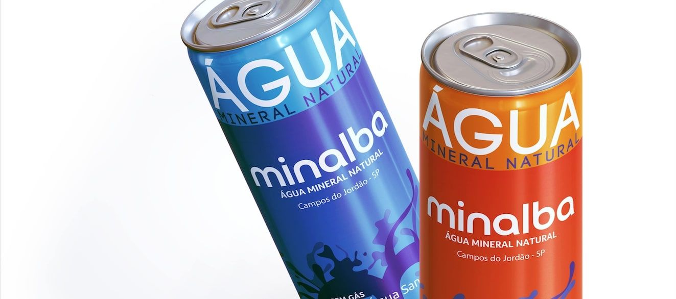 Minalba inova e lança água mineral em lata no Brasil