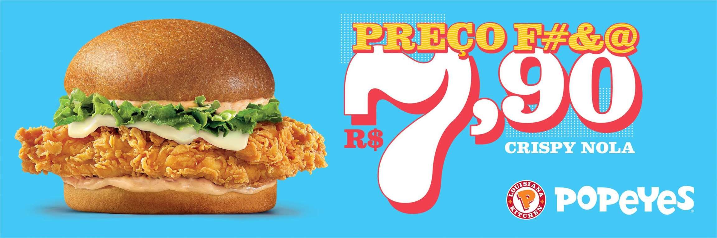 Popeyes aposta em “Preço F#&@” na nova campanha