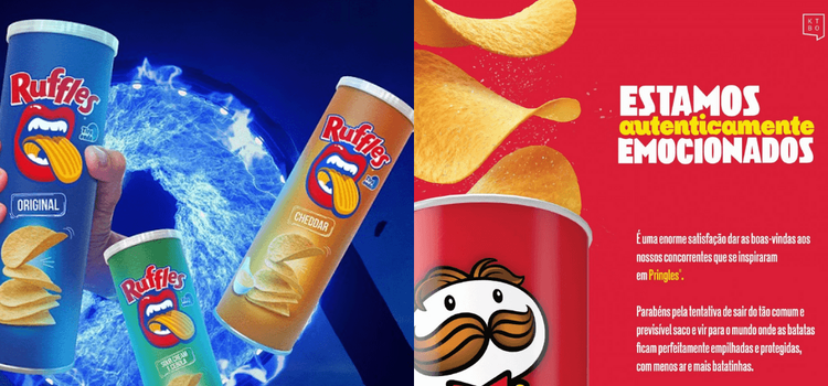 Nova embalagem do concorrente deixa Pringles pistola