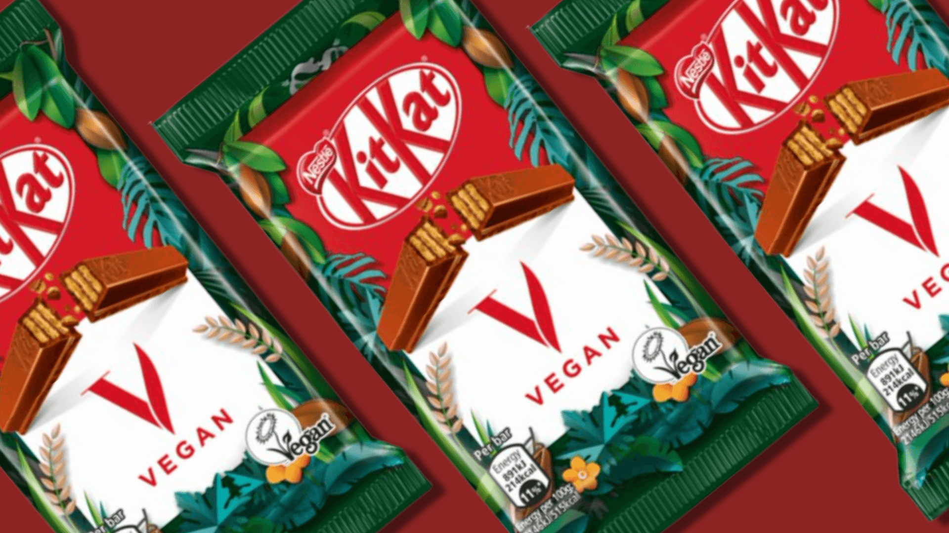 KitKat lança edição limitada de chocolate vegano
