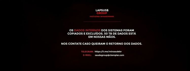 ConectSUS e site do Ministério da Saúde saem do ar após ataque