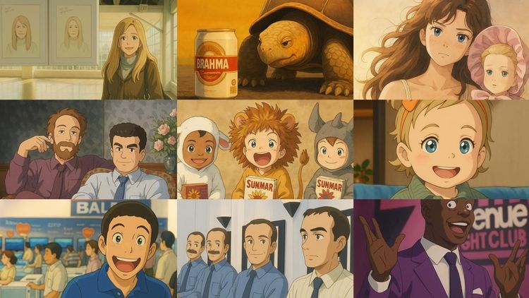 Clássicos da propaganda brasileira ganham versões no estilo Ghibli