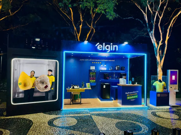 Elgin ativa "Espaço da Torcida" com brindes, quiz e showroom interativo no Parque Villa-Lobos durante a Copa do Mundo 2026