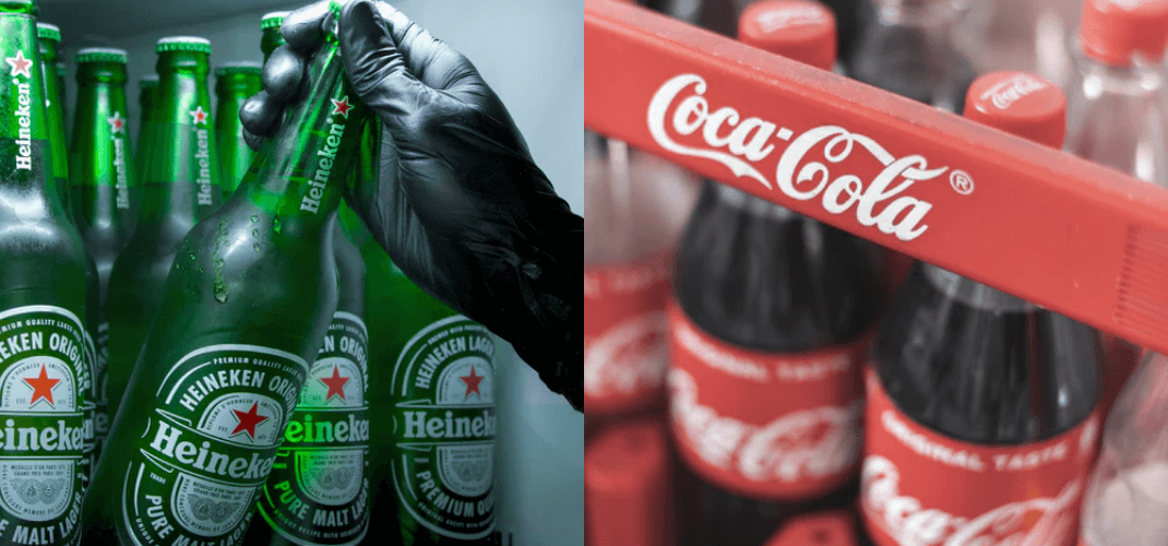 Heineken e Coca-Cola redesenham a parceria no Brasil