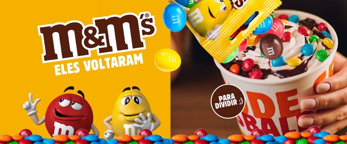 NHAM! Pintou uma amizade colorida entre BK e M&M’S