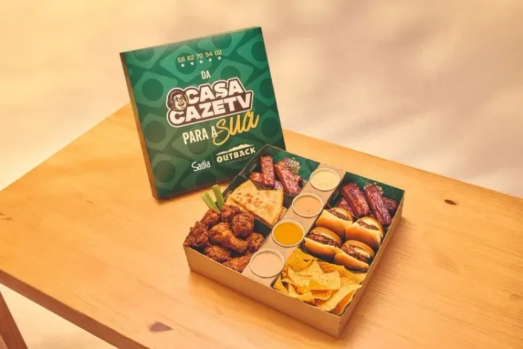 Outback lança box exclusivo em parceria com a CazéTV para o delivery
