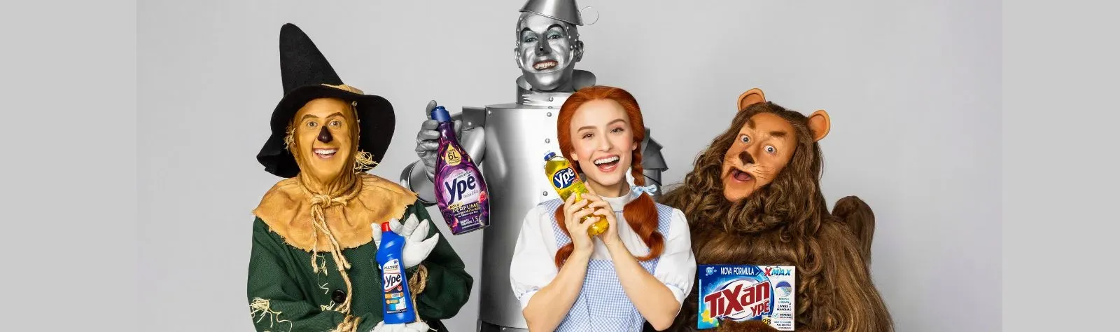 Ypê celebra 75 anos com campanha inspirada em "O Mágico de Oz" e prêmios milionários