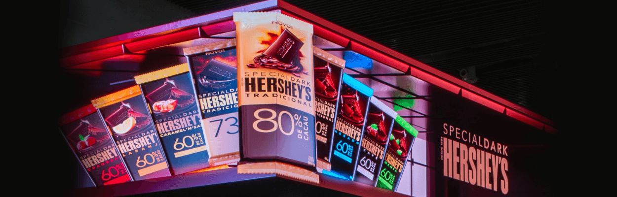 Hershey’s faz ativação em 3D para aproximar linha Special Dark do público
