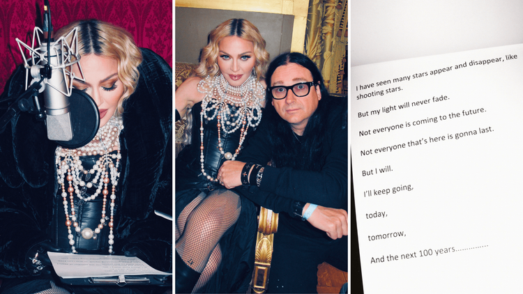 Madonna protagoniza campanha histórica que celebra centenário do Itaú Unibanco